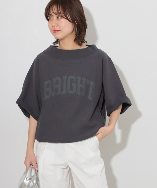JOURNAL STANDARD relume(ジャーナルスタンダード レリューム)の「ブライトオフショルロゴスウェット(スウェット・レディース・ブラック系その他/グレー・FREE)」の7枚目の写真