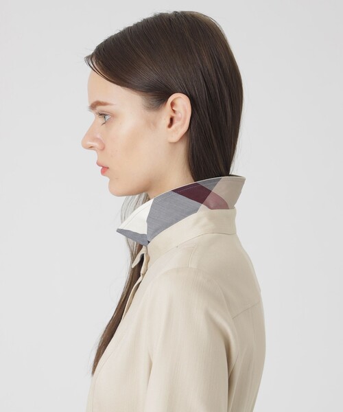 BLUE LABEL CRESTBRIDGE（ブルーレーベルクレストブリッジ）の「スラブシャンブレーデニムドレス（ワンピース・レディース・ダークネイビー/ベージュ/ブルー系その他4・38/36）」の11枚目の写真