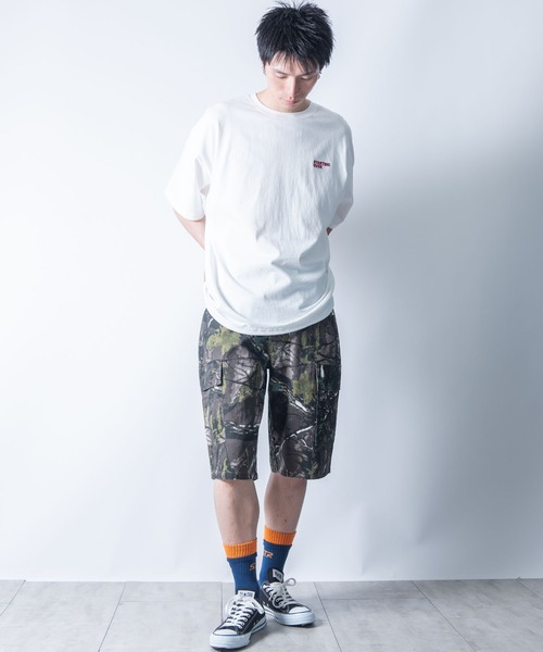 Starting Over（スターティングオーバー）の「bio-wash camouflage wide cargo half pants / バイオウォッシュ カモフラージュ ワイド カーゴ ハーフ パンツ（カーゴパンツ・メンズ・ウッドランド/リアルツリーカモ/デザートカモ・M/L/XL）」の17枚目の写真