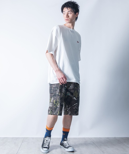 Starting Over（スターティングオーバー）の「bio-wash camouflage wide cargo half pants / バイオウォッシュ カモフラージュ ワイド カーゴ ハーフ パンツ（カーゴパンツ・メンズ・ウッドランド/リアルツリーカモ/デザートカモ・M/L/XL）」の19枚目の写真