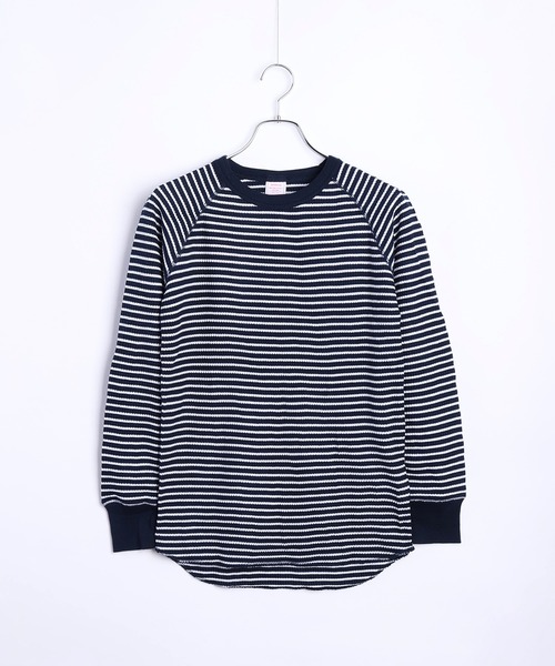 JEMORGAN(ジェーイーモーガン)の「JEMORGAN / ジェーイーモーガン ワッフル ラグラン ボーダークルーロンT(Tシャツ/カットソー・レディース・ネイビー/ホワイト/グレー/ナチュラル・FREE)」の17枚目の写真