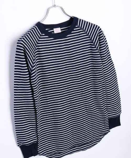 JEMORGAN(ジェーイーモーガン)の「JEMORGAN / ジェーイーモーガン ワッフル ラグラン ボーダークルーロンT(Tシャツ/カットソー・レディース・ネイビー/ホワイト/グレー/ナチュラル・FREE)」の19枚目の写真
