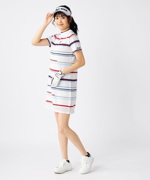 FILA GOLF(フィラゴルフ )の「ニットワンピース(ワンピース・レディース・ライム/レッド/ネイビー/ブルー・MEDIUM/LARGE/X-LARGE)」の16枚目の写真