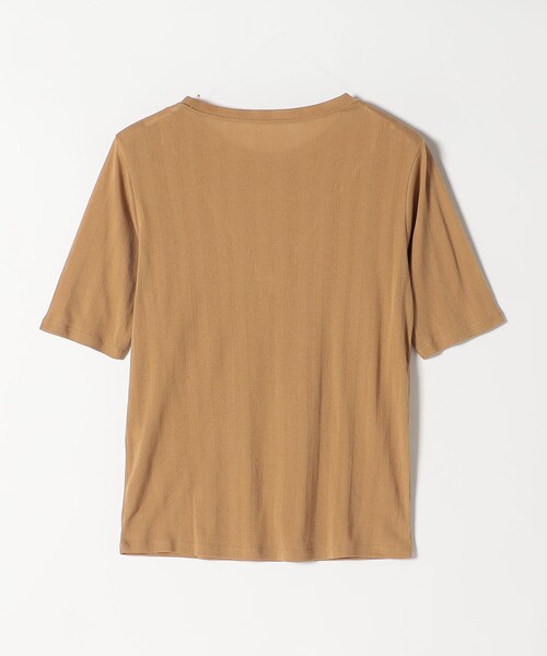 ハーフスリーブクルーネックスウェット 日本製ラフィー天竺（5.5オンス）ガゼットクルーネック ハーフ