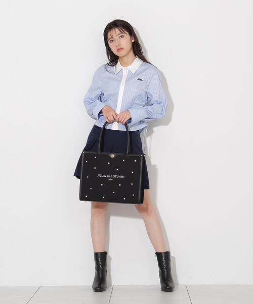 JILL by JILL STUART(ジルバイジルスチュアート)の「classy ロゴトートバッグ(トートバッグ・レディース・ホワイト/ブラック・FREE)」の19枚目の写真