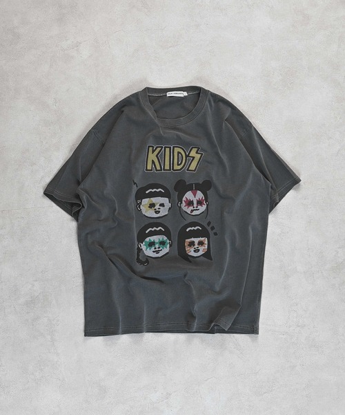 MARKEY'S(マーキーズ)の「【YUKI HORIMOTO】別注プリントTシャツ/おとな(Tシャツ/カットソー・レディース・ベージュ/グレー/ホワイト・160cm/180cm/170cm)」の2枚目の写真