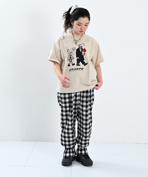 MARKEY'S(マーキーズ)の「【YUKI HORIMOTO】別注プリントTシャツ/おとな(Tシャツ/カットソー・レディース・ベージュ/グレー/ホワイト・160cm/180cm/170cm)」の7枚目の写真