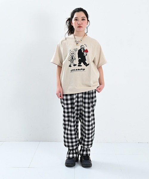 MARKEY'S(マーキーズ)の「【YUKI HORIMOTO】別注プリントTシャツ/おとな(Tシャツ/カットソー・レディース・ベージュ/グレー/ホワイト・160cm/180cm/170cm)」の8枚目の写真