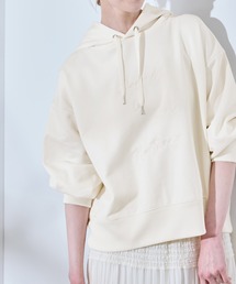 アソートロゴ刺繍裏毛フーディー