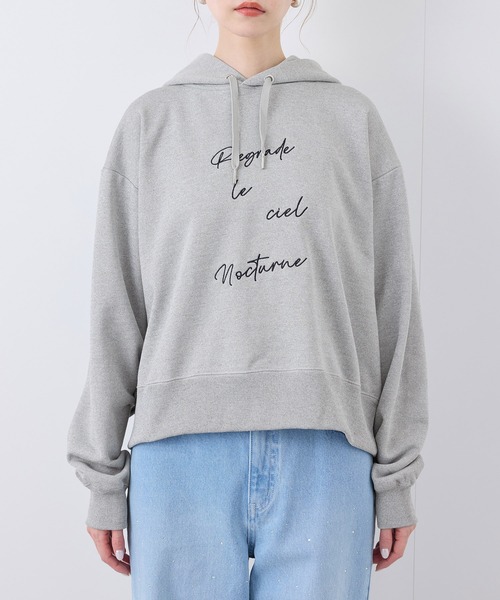 ROPE' PICNIC（ロペピクニック）の「アソートロゴ刺繍裏毛フーディー（パーカー・レディース・グレー系その他/オフホワイト/ネイビー/ピンク・38）」の20枚目の写真