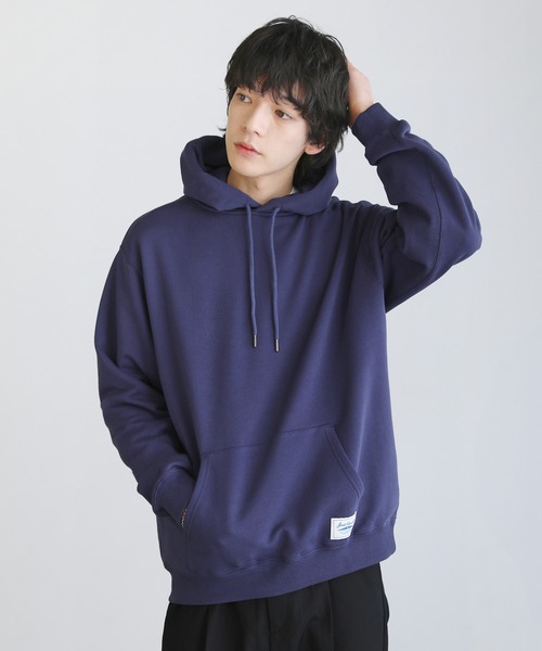 JACK PURCELL(ジャックパーセル)の「CONVERSE JACK PURCELL コーマ裏毛長袖プルパーカー(パーカー・メンズ・ブルー/グレー/ブラック・S/L/M)」の1枚目の写真