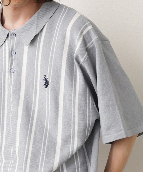 U.S. POLO ASSN.(ユーエスポロアッスン)の「U.S. POLO ASSN./ユーエスポロアッスン ワンポイント刺繍 ニットポロシャツ メンズ 秋物 秋服 2026年秋冬(ポロシャツ・メンズ・ベージュ/ブルー系/ブラック/オフホワイト/ネイビー/ベージュ系その他・LL/L/M)」の6枚目の写真