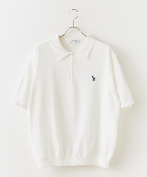 U.S. POLO ASSN.(ユーエスポロアッスン)の「U.S. POLO ASSN./ユーエスポロアッスン ワンポイント刺繍 ニットポロシャツ メンズ 秋物 秋服 2026年秋冬(ポロシャツ・メンズ・ベージュ/ブルー系/ブラック/オフホワイト/ネイビー/ベージュ系その他・LL/L/M)」の2枚目の写真