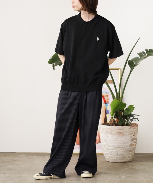 U.S. POLO ASSN.(ユーエスポロアッスン)の「U.S. POLO ASSN./ユーエスポロアッスン ワンポイント刺繍 ニットポロシャツ メンズ 秋物 秋服 2026年秋冬(ポロシャツ・メンズ・ベージュ/ブルー系/ブラック/オフホワイト/ネイビー/ベージュ系その他・LL/L/M)」の12枚目の写真