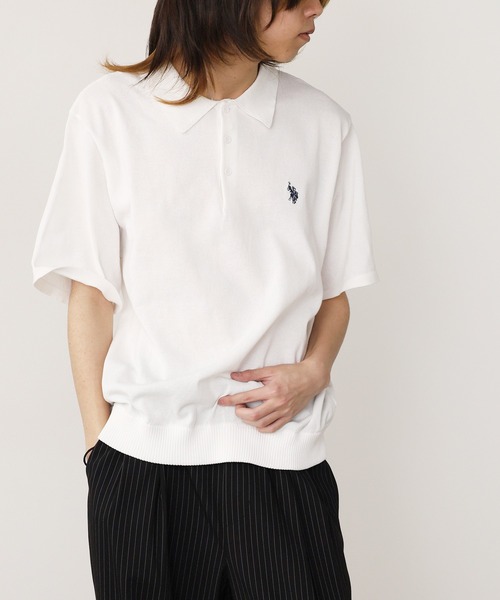 U.S. POLO ASSN.(ユーエスポロアッスン)の「U.S. POLO ASSN./ユーエスポロアッスン ワンポイント刺繍 ニットポロシャツ メンズ 秋物 秋服 2026年秋冬(ポロシャツ・メンズ・ベージュ/ブルー系/ブラック/オフホワイト/ネイビー/ベージュ系その他・LL/L/M)」の7枚目の写真