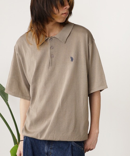 U.S. POLO ASSN.(ユーエスポロアッスン)の「U.S. POLO ASSN./ユーエスポロアッスン ワンポイント刺繍 ニットポロシャツ メンズ 秋物 秋服 2026年秋冬(ポロシャツ・メンズ・ベージュ/ブルー系/ブラック/オフホワイト/ネイビー/ベージュ系その他・LL/L/M)」の13枚目の写真