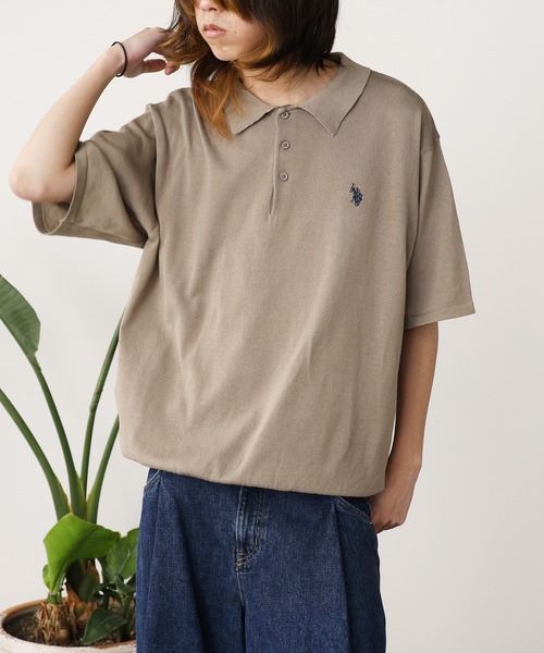 U.S. POLO ASSN.(ユーエスポロアッスン)の「U.S. POLO ASSN./ユーエスポロアッスン ワンポイント刺繍 ニットポロシャツ メンズ 秋物 秋服 2026年秋冬(ポロシャツ・メンズ・ベージュ/ブルー系/ブラック/オフホワイト/ネイビー/ベージュ系その他・LL/L/M)」の14枚目の写真