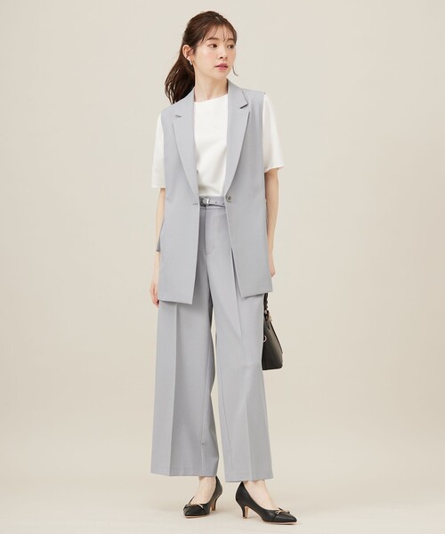 ANY SIS(エニィスィス)の「【洗える】サテン プルオーバー(Tシャツ/カットソー・レディース・ライトグレー系/ホワイト系/ネイビー系・2)」の12枚目の写真