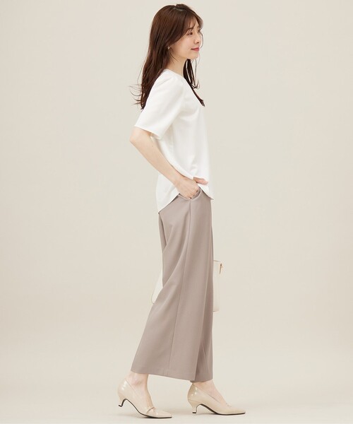 ANY SIS(エニィスィス)の「【洗える】サテン プルオーバー(Tシャツ/カットソー・レディース・ライトグレー系/ホワイト系/ネイビー系・2)」の17枚目の写真