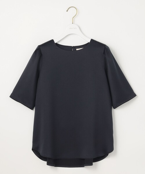 ANY SIS(エニィスィス)の「【洗える】サテン プルオーバー(Tシャツ/カットソー・レディース・ライトグレー系/ホワイト系/ネイビー系・2)」の21枚目の写真