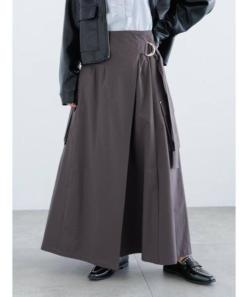 Te chichi（テチチ）の「カーゴフレアスカート（スカート・レディース・ライトベージュ/カーキ/チャコールグレー・F）」の4枚目の写真