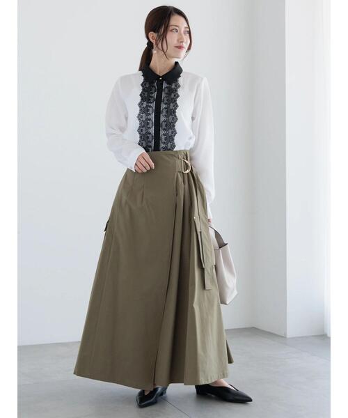 Te chichi（テチチ）の「カーゴフレアスカート（スカート・レディース・ライトベージュ/カーキ/チャコールグレー・F）」の18枚目の写真