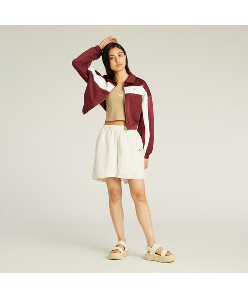 PUMA(プーマ)の「PUMA プーマ ウィメンズ ワードローブ ESS+ ショーツ(その他パンツ・レディース・ネイビー/オフホワイト・LARGE/SMALL/MEDIUM/X-LARGE)」の8枚目の写真