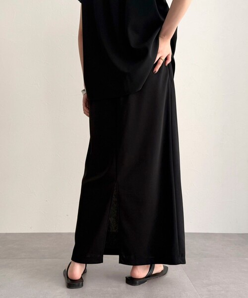 fredy emue（フレディエミュ）の「《セットアップ対応》ジョーゼットイーイジータイトスカート（スカート・レディース・チャコールグレー/ブラック・38/36）」の6枚目の写真