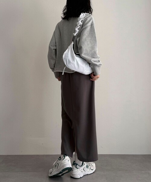 fredy emue（フレディエミュ）の「《セットアップ対応》ジョーゼットイーイジータイトスカート（スカート・レディース・チャコールグレー/ブラック・38/36）」の17枚目の写真