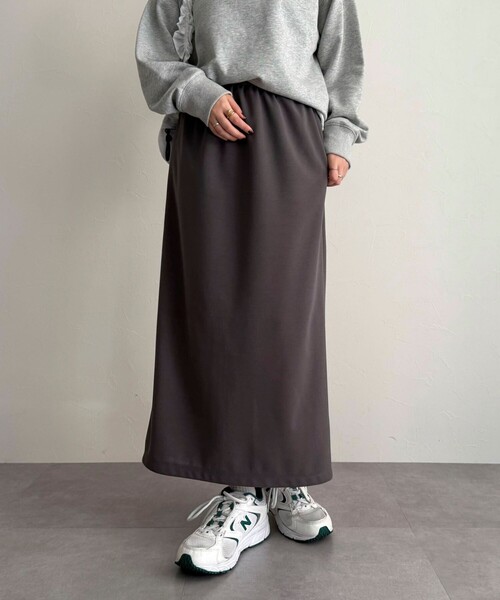 fredy emue（フレディエミュ）の「《セットアップ対応》ジョーゼットイーイジータイトスカート（スカート・レディース・チャコールグレー/ブラック・38/36）」の18枚目の写真