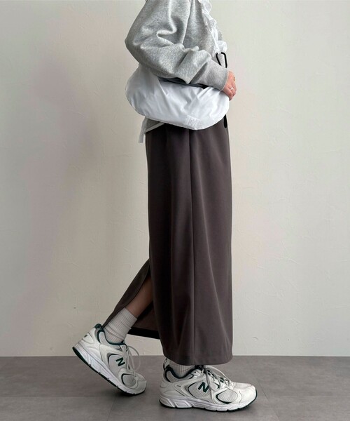 fredy emue（フレディエミュ）の「《セットアップ対応》ジョーゼットイーイジータイトスカート（スカート・レディース・チャコールグレー/ブラック・38/36）」の22枚目の写真