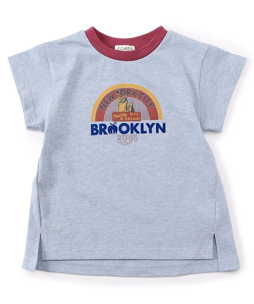 F.O.KIDS（エフオーキッズ）の「【ジュニア対応】Girls　3柄半袖Tシャツ（Tシャツ/カットソー・キッズ・ブルー/オフホワイト/ピンク・80/90/100/110/120/130/140）」の3枚目の写真