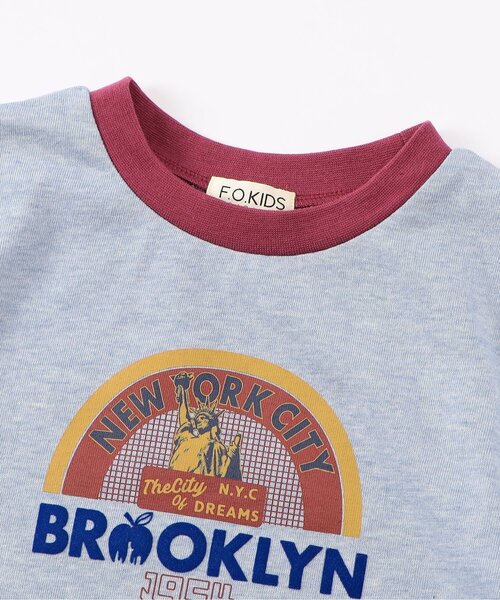 F.O.KIDS（エフオーキッズ）の「【ジュニア対応】Girls　3柄半袖Tシャツ（Tシャツ/カットソー・キッズ・ブルー/オフホワイト/ピンク・80/90/100/110/120/130/140）」の7枚目の写真