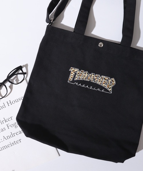 THRASHER（スラッシャー）の「THRASHER キャンバス2WAYトートバッグ（トートバッグ・メンズ・ホワイト系その他/ブラック系その他2/ホワイト系その他2/ブラック系その他・FREE）」の4枚目の写真