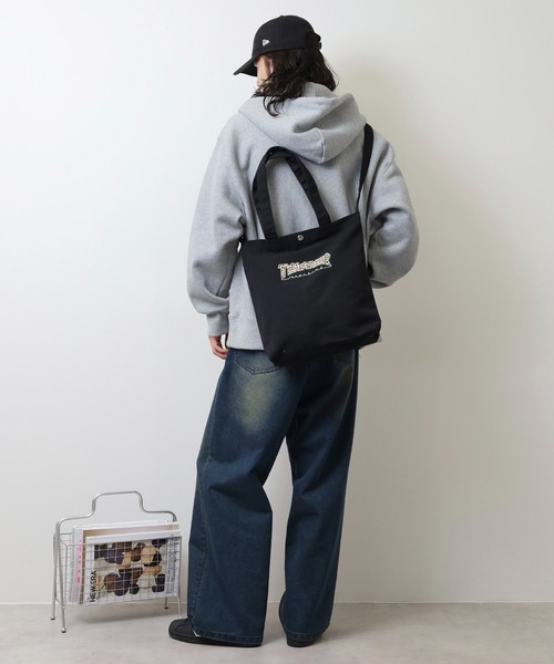 THRASHER（スラッシャー）の「THRASHER キャンバス2WAYトートバッグ（トートバッグ・メンズ・ホワイト系その他/ブラック系その他2/ホワイト系その他2/ブラック系その他・FREE）」の11枚目の写真