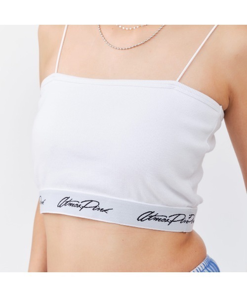 atmos pink（アトモスピンク）の「atmos pink Basic inner wear mid / アトモス ピンク ベーシック インナー ウェア ミディアム（その他アンダーウェア/インナー・レディース・グレー/ホワイト/ブラック・M/S）」の4枚目の写真