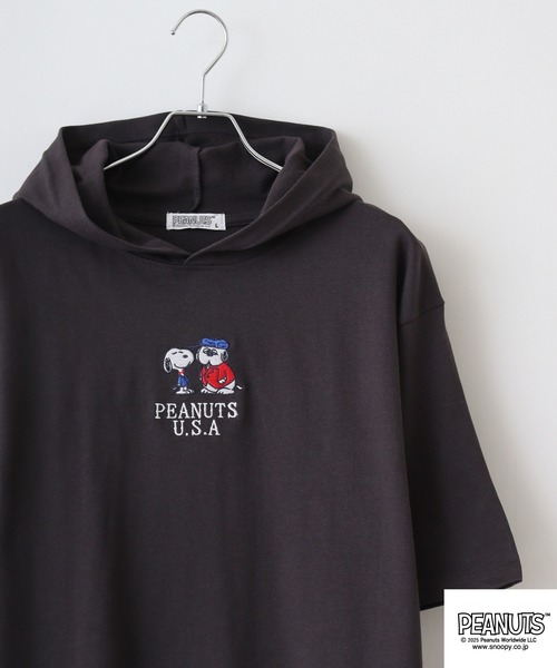 PEANUTS однотонный тату‑хеви‑вэйт футболка Parker