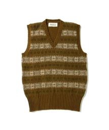 Jamieson's of Shetland | Jamieson's Knitwear × fennica / ＜Men's＞Fair isle long rib V-vest 2015AW(ベスト)