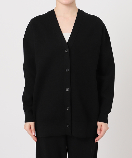 新品MUSE ドゥーズィエムクラス コットン ニットカーディガン ブラック 38 Cotton Chunky カーディガン（カーディガン）｜Deuxieme Classe