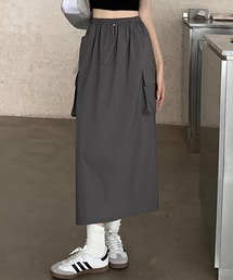 blackdia ocean ドロストデザインカーゴスカート