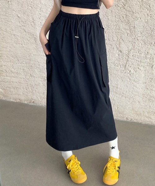 8YARDS黒 カーゴスカート 8YARDS / Flared Skirt