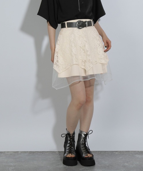 HARE(ハレ)の「レースレイヤースカパン(HARE)(その他パンツ・レディース・ブラック/ホワイト・FREE)」の22枚目の写真