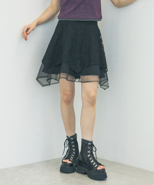 HARE(ハレ)の「レースレイヤースカパン(HARE)(その他パンツ・レディース・ブラック/ホワイト・FREE)」の21枚目の写真