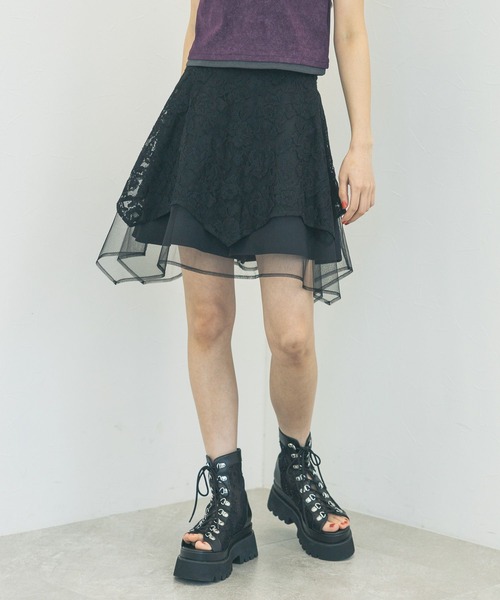 HARE(ハレ)の「レースレイヤースカパン(HARE)(その他パンツ・レディース・ブラック/ホワイト・FREE)」の20枚目の写真