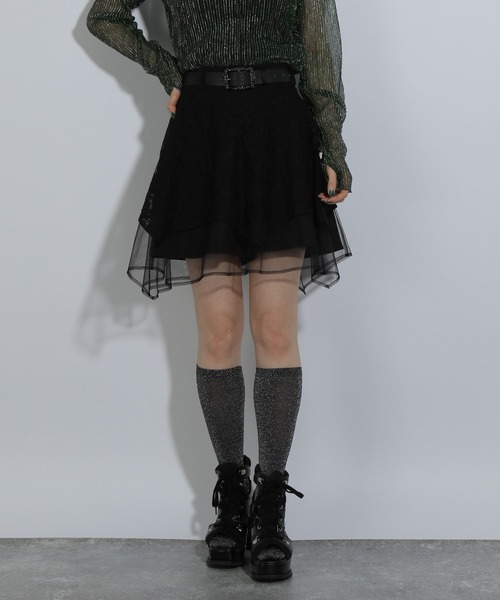 HARE(ハレ)の「レースレイヤースカパン(HARE)(その他パンツ・レディース・ブラック/ホワイト・FREE)」の18枚目の写真