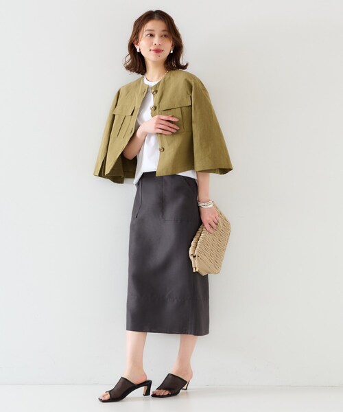 UNTITLED（アンタイトル）の「【ベーシック/インナーにも/手洗い可】クルーネックプルオーバー（Tシャツ/カットソー・レディース・ホワイト/ブラック/ブラウン系その他・00/02/04/44/48）」の21枚目の写真