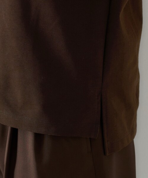 UNTITLED（アンタイトル）の「【ベーシック/インナーにも/手洗い可】クルーネックプルオーバー（Tシャツ/カットソー・レディース・ホワイト/ブラック/ブラウン系その他・00/02/04/44/48）」の13枚目の写真