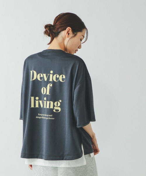 トップス ta 5色展開】フリルネーム付きリブT（Tシャツ/カットソー）｜w