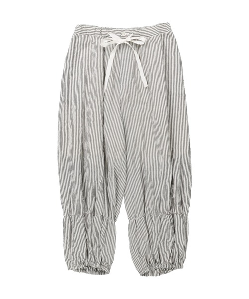 haupia（ハウピア）の「草原の風をまとうパンツ【パンツ】（その他パンツ・レディース・ブラック/ネイビー/ストライプ・MEDIUM）」の9枚目の写真