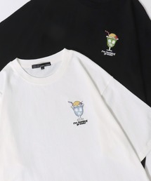 SITRY | Embroidery T-shirt/別注柄 サガラ ワンポイント刺繍 オーバーサイズ 半袖Tシャツ レディース メンズ(Tシャツ/カットソー)